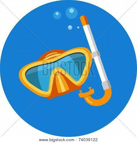 Snorkel and Mask for Diving