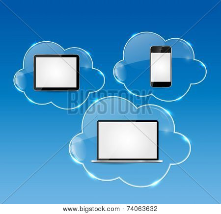 Cloud Computing Business Concept Vector Illustration
