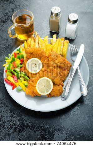 Schnitzel With French Fries