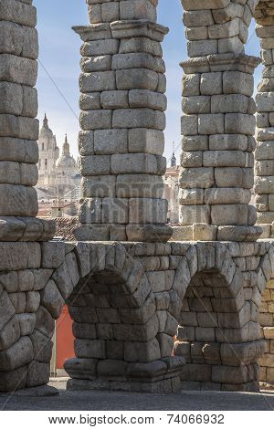 The Ancient  Aqueduct Segovia, Spain