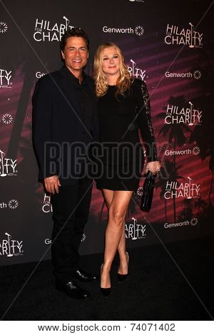 LOS ANGELES - OCT 17:  Rob Lowe, Sheryl Berkoff Lowe at the Hilarity for Charity Benefit for Alzheimer's Association at Hollywood Paladium on October 17, 2014 in Los Angeles, CA