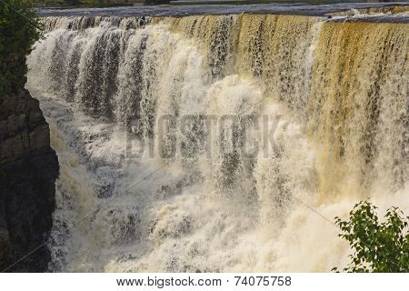 Dramatic Falls In The North Woods