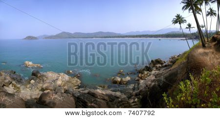 Palolem Beach lagune, Goa.