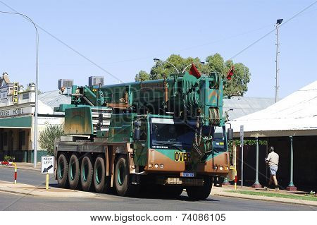 Huge Lift Truck Through