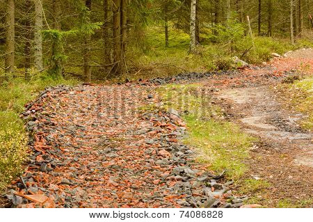 Roof Tiles On Road