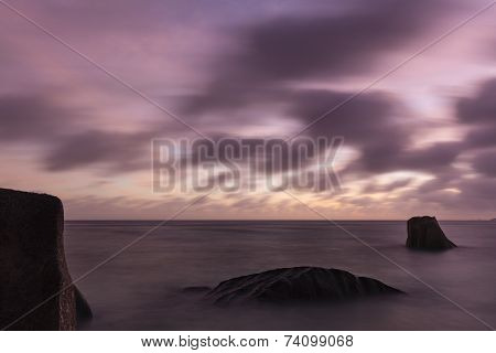Tropical Beach Sunset, Seychelles