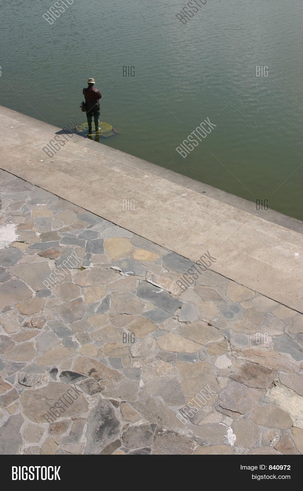 Statue Man Fishing Image & Photo (Free Trial) Bigstock