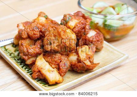 Fried Fish Cake With Squid (tod Mun).
