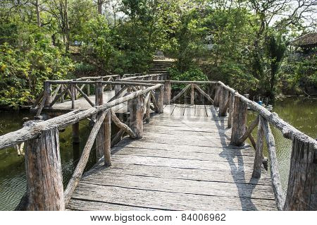 Walkway Path By The Pond