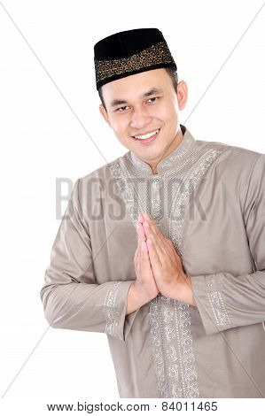 Young Muslim Man Smiling