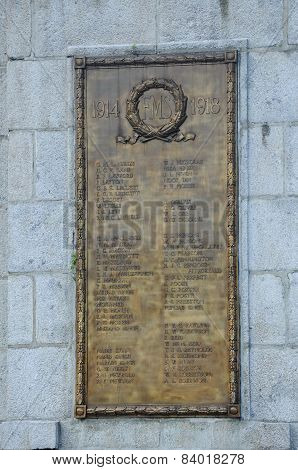 Bronze Plaque at Tugu Negara a.k.a. National Monument in Malaysia
