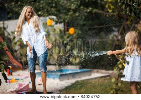 Bath In The Yard