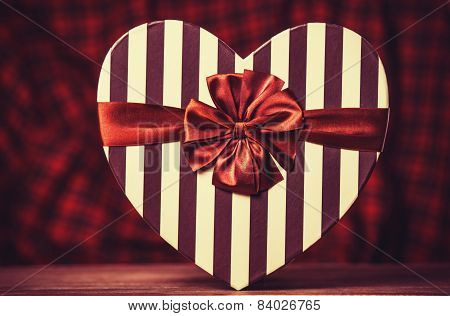 Valentines Gift In Heart Shape.
