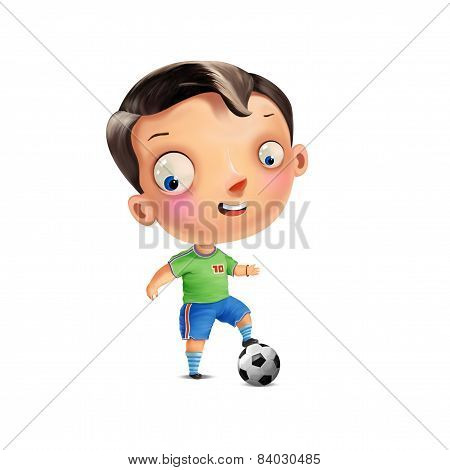 Cheerful child bitmap