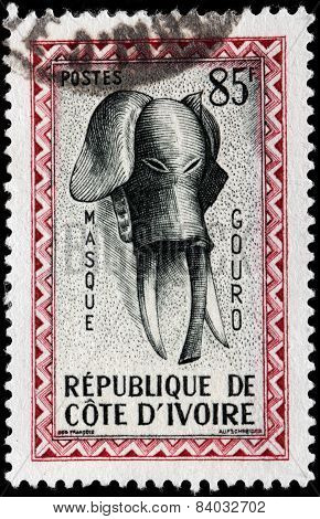 Elephant Mask Stamp