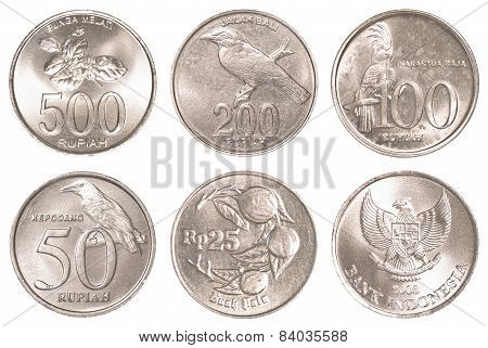 Indonesian Rupiah Coins Collection Set