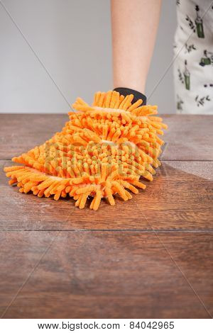 Glove With Dishrag