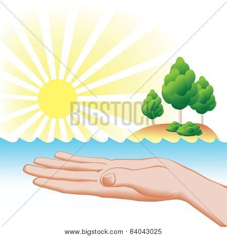Save Nature Concept