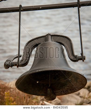 black iron bell