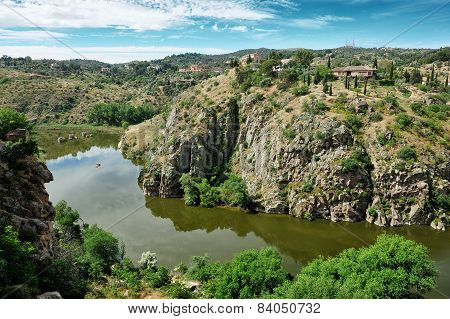 Canyon Of Tajo River Near Toledo, Spain