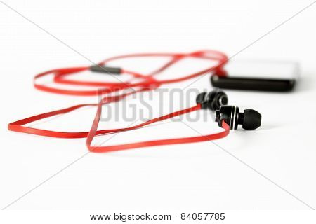 Headphones And Mobile Phone