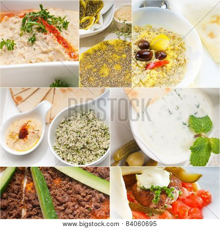 Arab Middle Eastern Food Collage