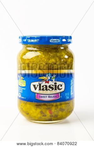 Jar Of Vlasic Sweet Pickle Relish