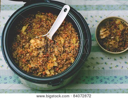 Buckwheat With Vegetables And Chicken