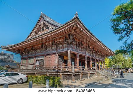 Rokujido Hall at Shitennoji Temple in Osaka