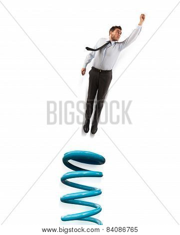 Spring businessman