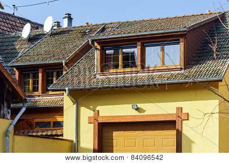 Traditional Alsace Country House, Spring Day