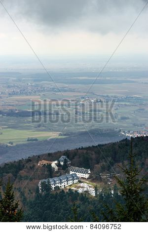 Bird-fly Alsace View From Mont Sainte-odile