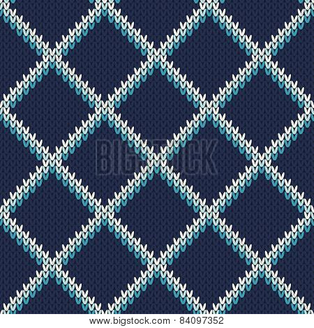 Knitted Sweater Design. Seamless Pattern