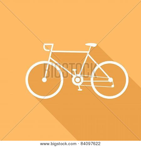 Sport Bike Vector Illustration Of A Flat Design.
