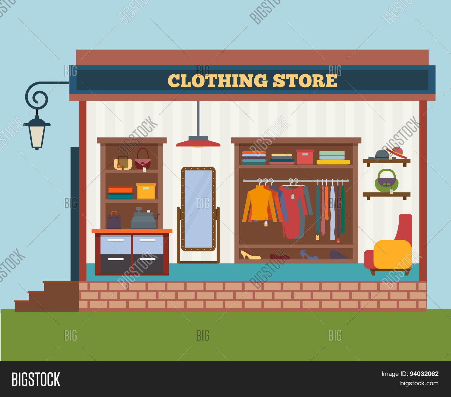 Clothing Store. Man Vector & Photo (Free Trial) Bigstock