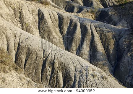 Loam landscape in Pyrenees, Aragon, Spain.