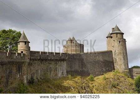Castle of Fougeres in Brittany, north of France