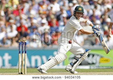 MANCHESTER, ENGLAND - August 02 2013: Brad Haddin during day two of  the Investec Ashes 3rd test match at Old Trafford Cricket Ground, on August 02, 2013 in London, England.