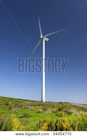 Windpark on the island of Madeira, Portugal