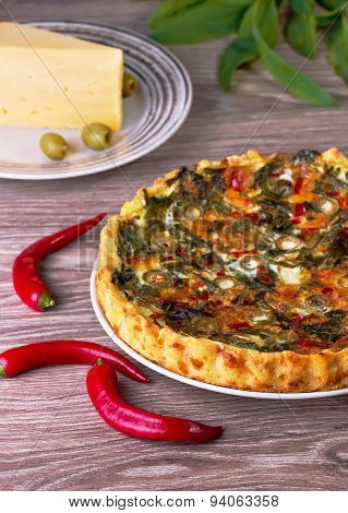 Cheese Pie And Olives