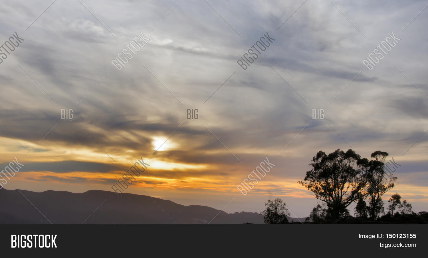 Sweeney Ridge Sunset Over Sweeney Image & Photo (Free Trial) | Bigstock
