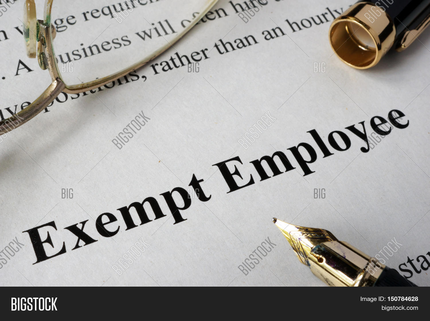 Exempt Employee Image & Photo (Free Trial) Bigstock