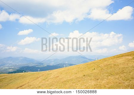 Top Of The Hill In Carpathian Mountains