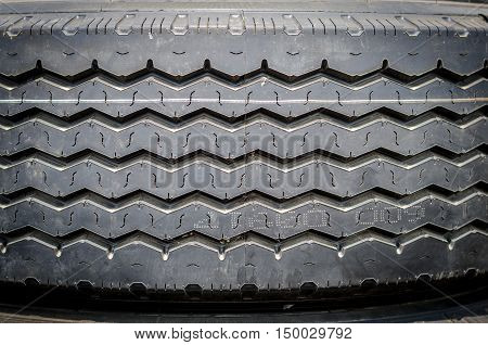 Textured Pattern Of A New Truck Tire Background