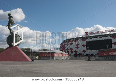 MOSCOW RUSSIA OCTOBER 01. 2016: - Otkrytiye Arena Spartak football club stadium included in the Russia's bid for the 2018 FIFA World Cup and 2017 FIFA Confederations Cup.