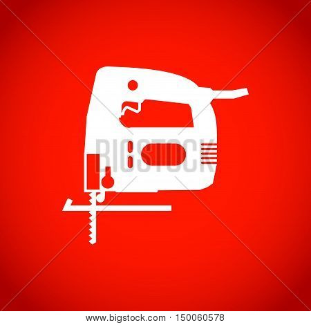 fretsaw icon stock vector illustration flat design