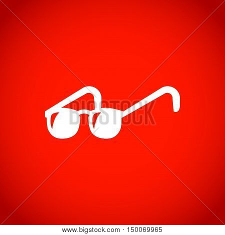 glasses icon stock vector illustration flat design