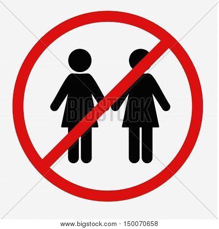 No Women Sign