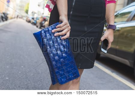 Detail Of Bag At Milan Fashion Week
