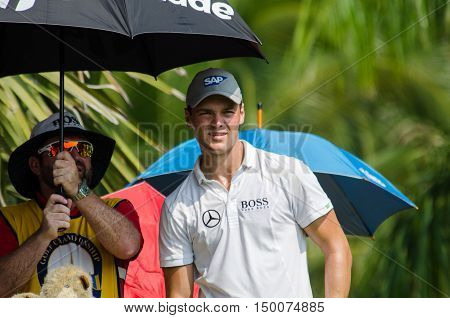 CHONBURI - DECEMBER 13 : Martin Kaymer of Germany player in Thailand Golf Championship 2015 at Amata Spring Country Club on December 13 2015 in Chonburi Thailand.